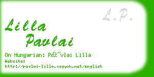 lilla pavlai business card